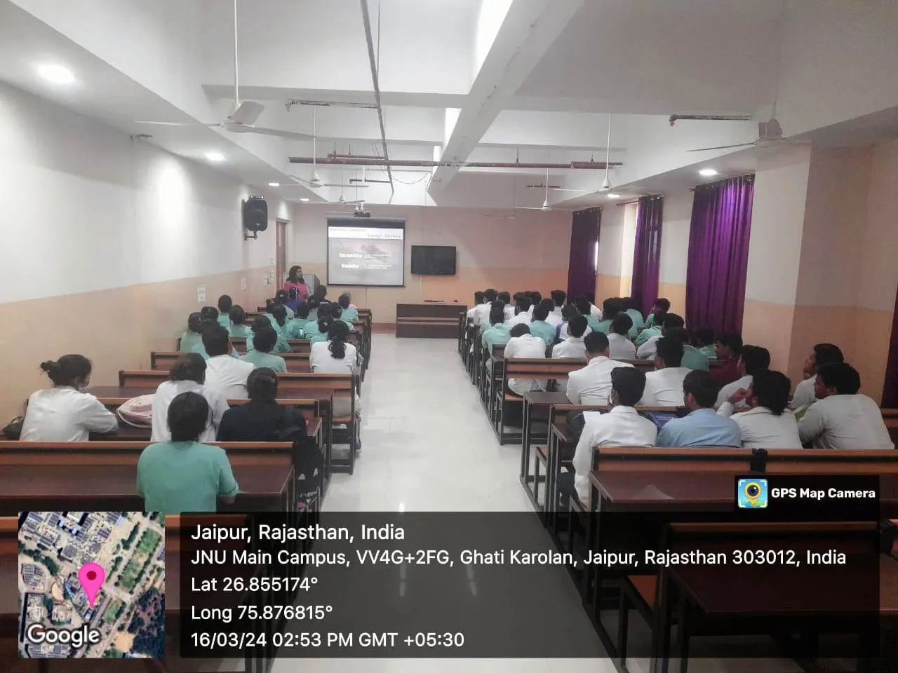 The Session on Gender Equity was organized by JNUIMSRC 